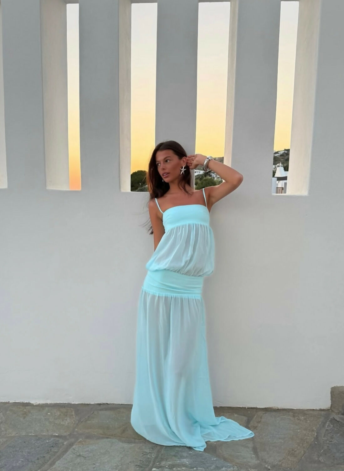 Ance Gria Romeo Aqua Gown Size XS