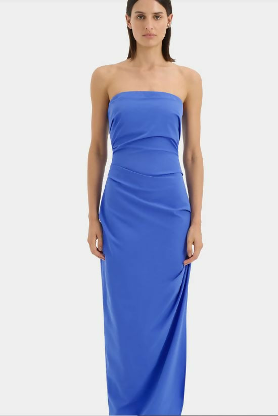 Sir Sol Strapless Gown in Cobalt Size 8, 10, & 12