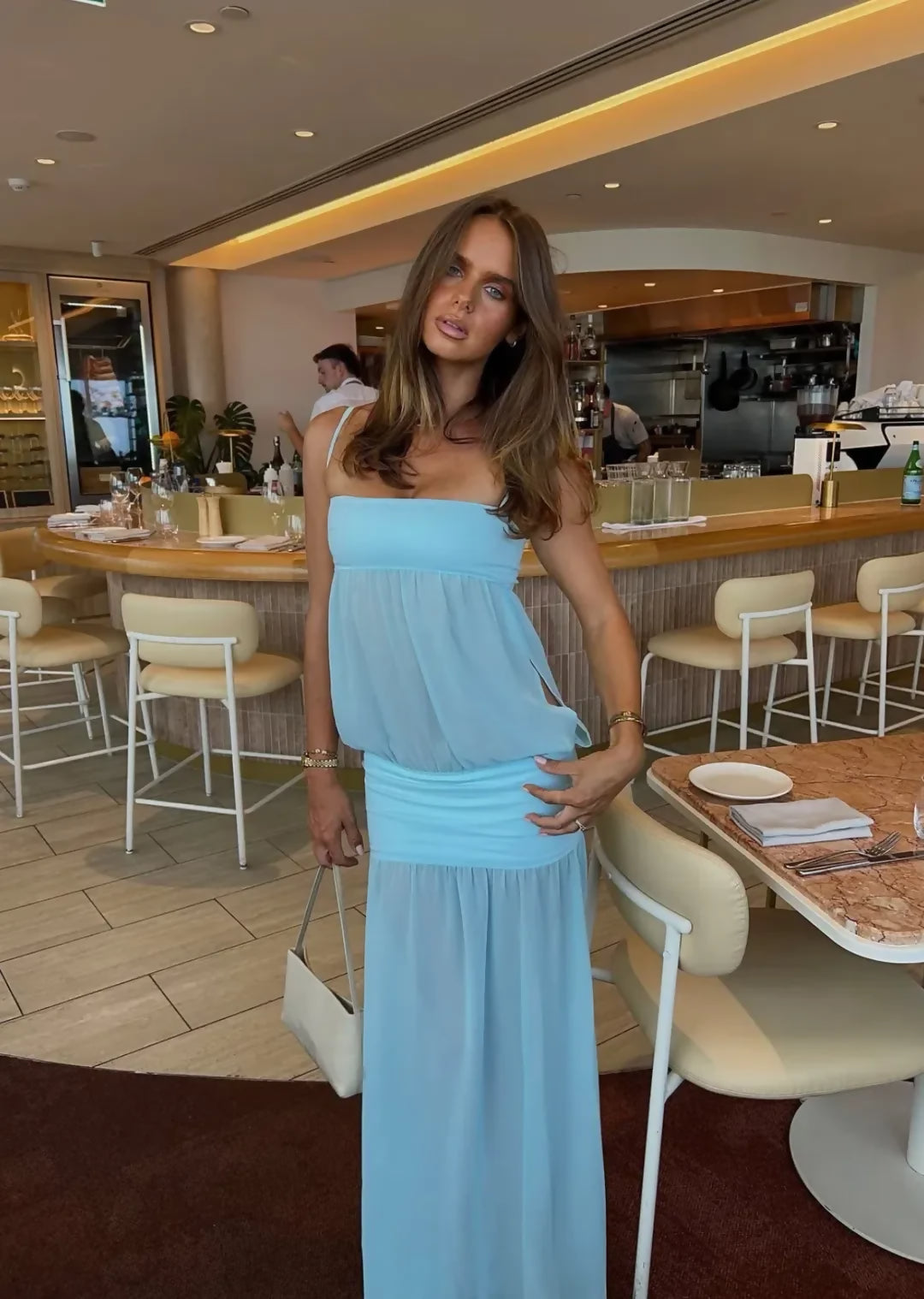 Ance Gria Romeo Aqua Gown Size XS