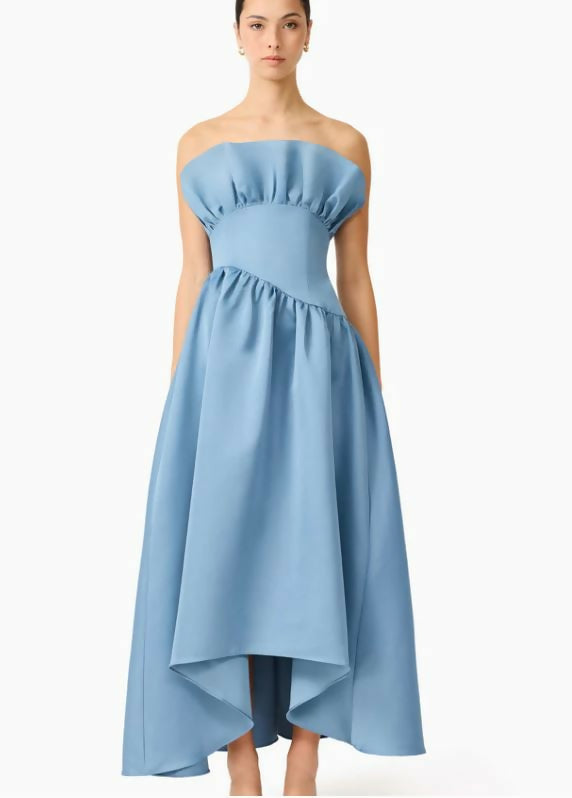 Elliatt Laurel Maxi Dress in Steel Blue Size 8, 10, 12, & 14