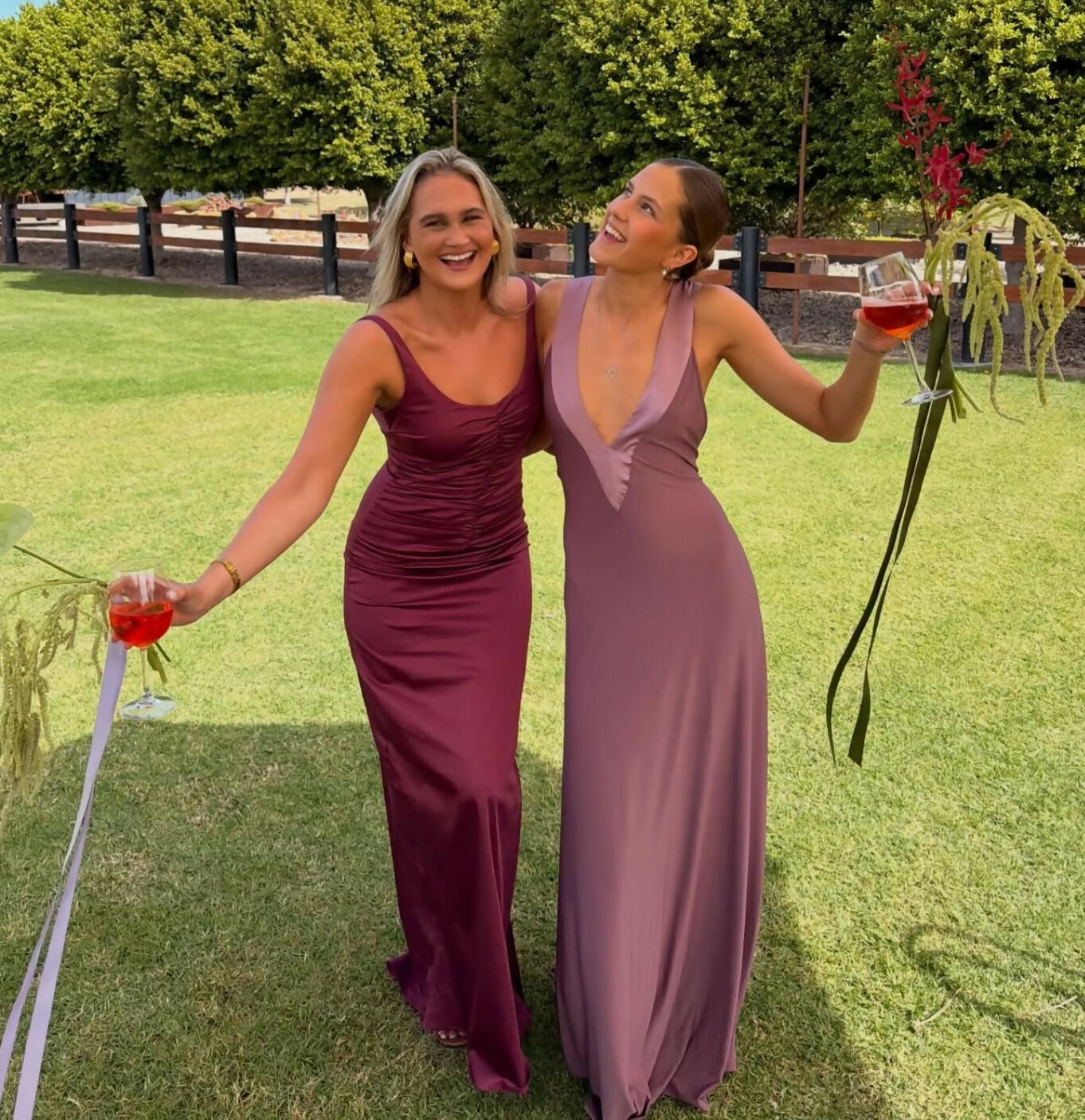 Ance Gria Atlein Gown in Plum Size S