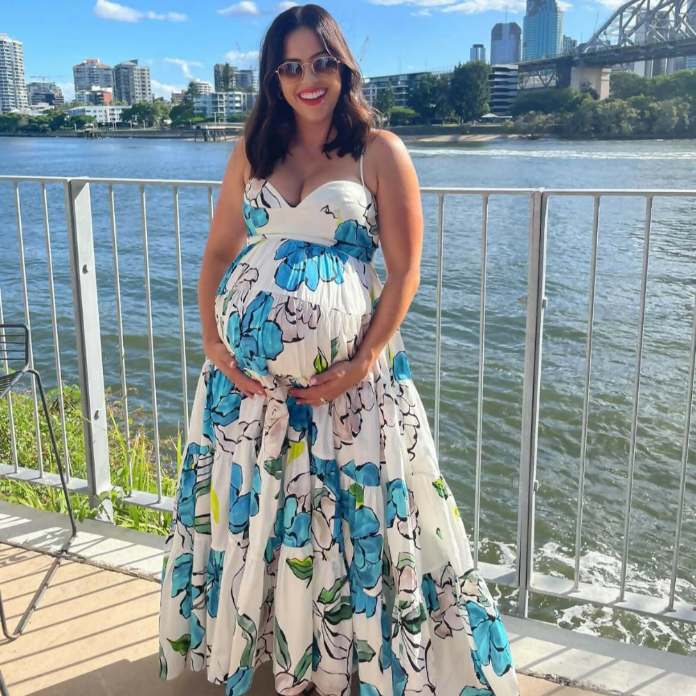 aje botanical midi dress Aje Botanical Tiered Maxi