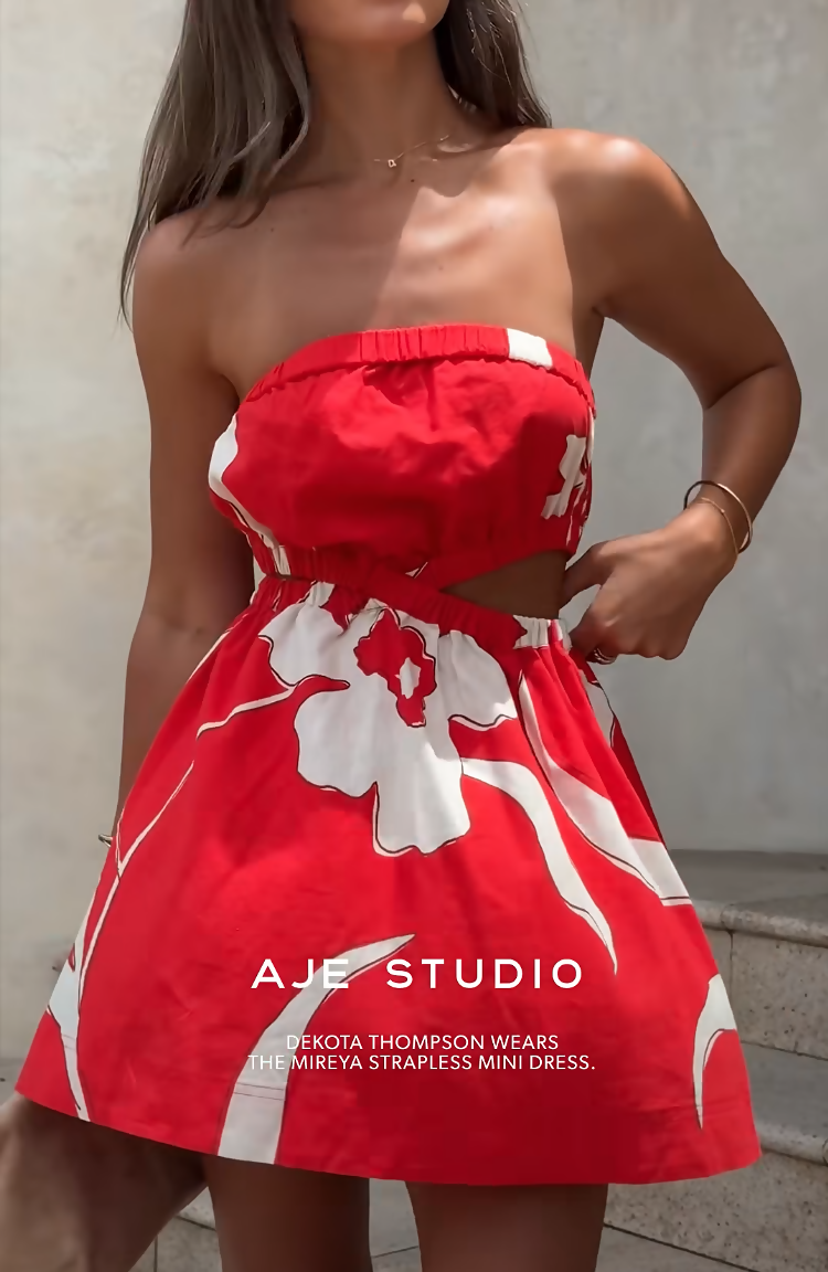 Aje Mireya Strapless Mini Dress | The Designer Hire Aje Mireya Strapless Mini Dress | The Designer Hire