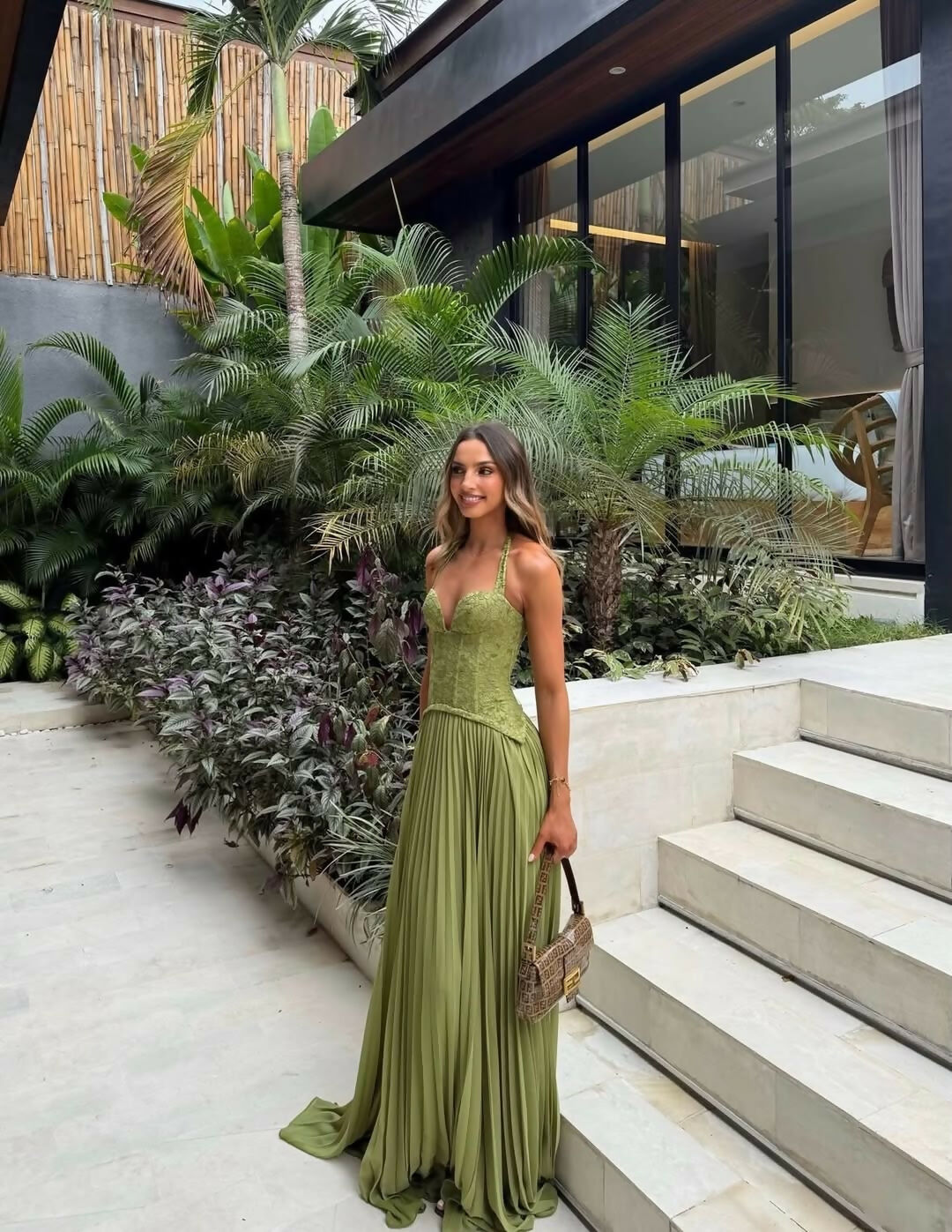 Fenity Gaia Dress in Green Size XS | The Designer Hire Fenity Gaia Dress in Green Size XS | The Designer Hire