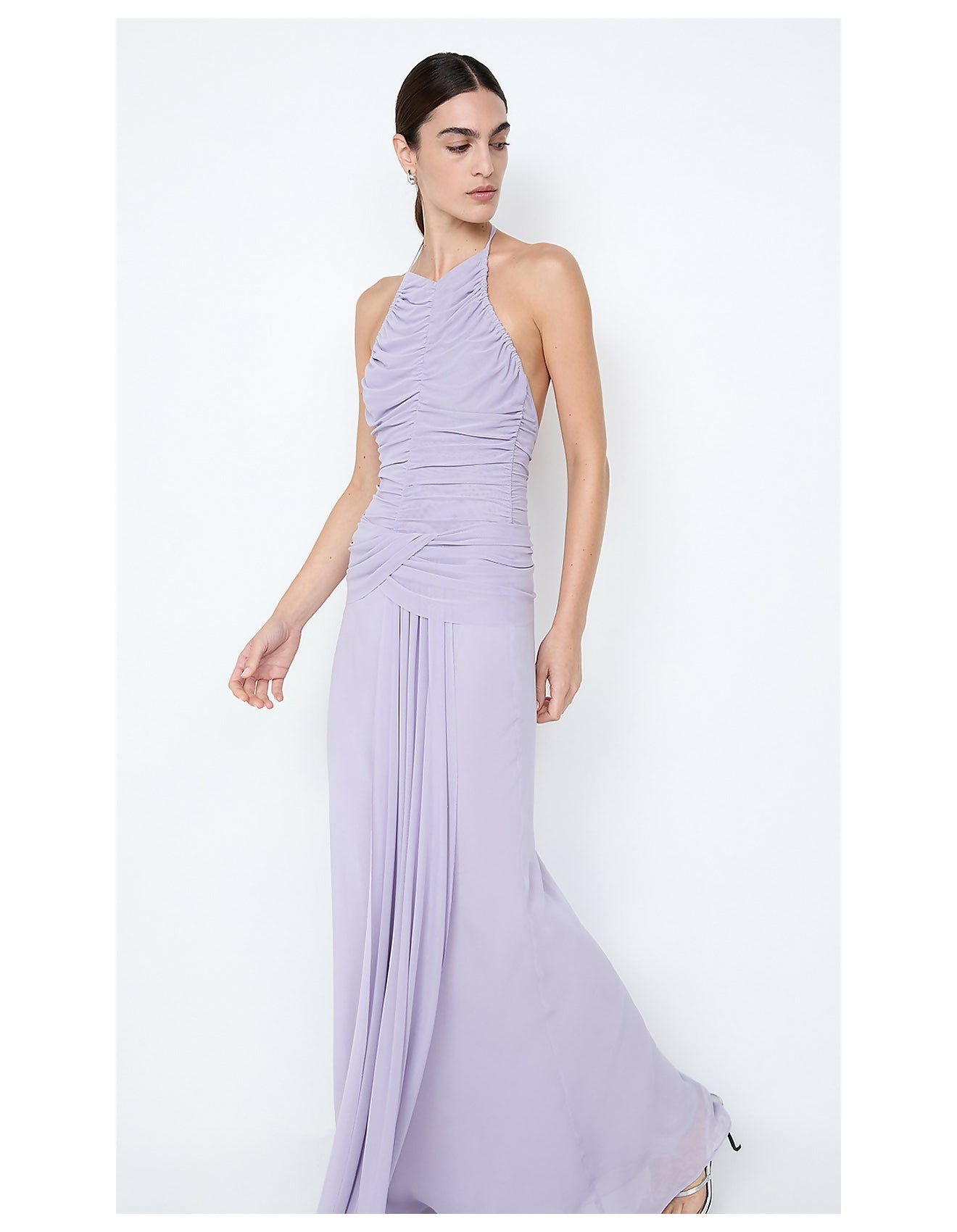 Delilah Halter Maxi Dress Wisteria Purple Size 8