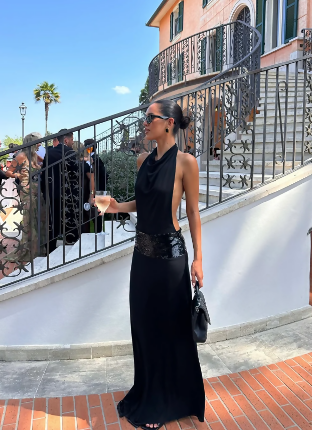 Ance Gria Adele Gown - Black Size XS