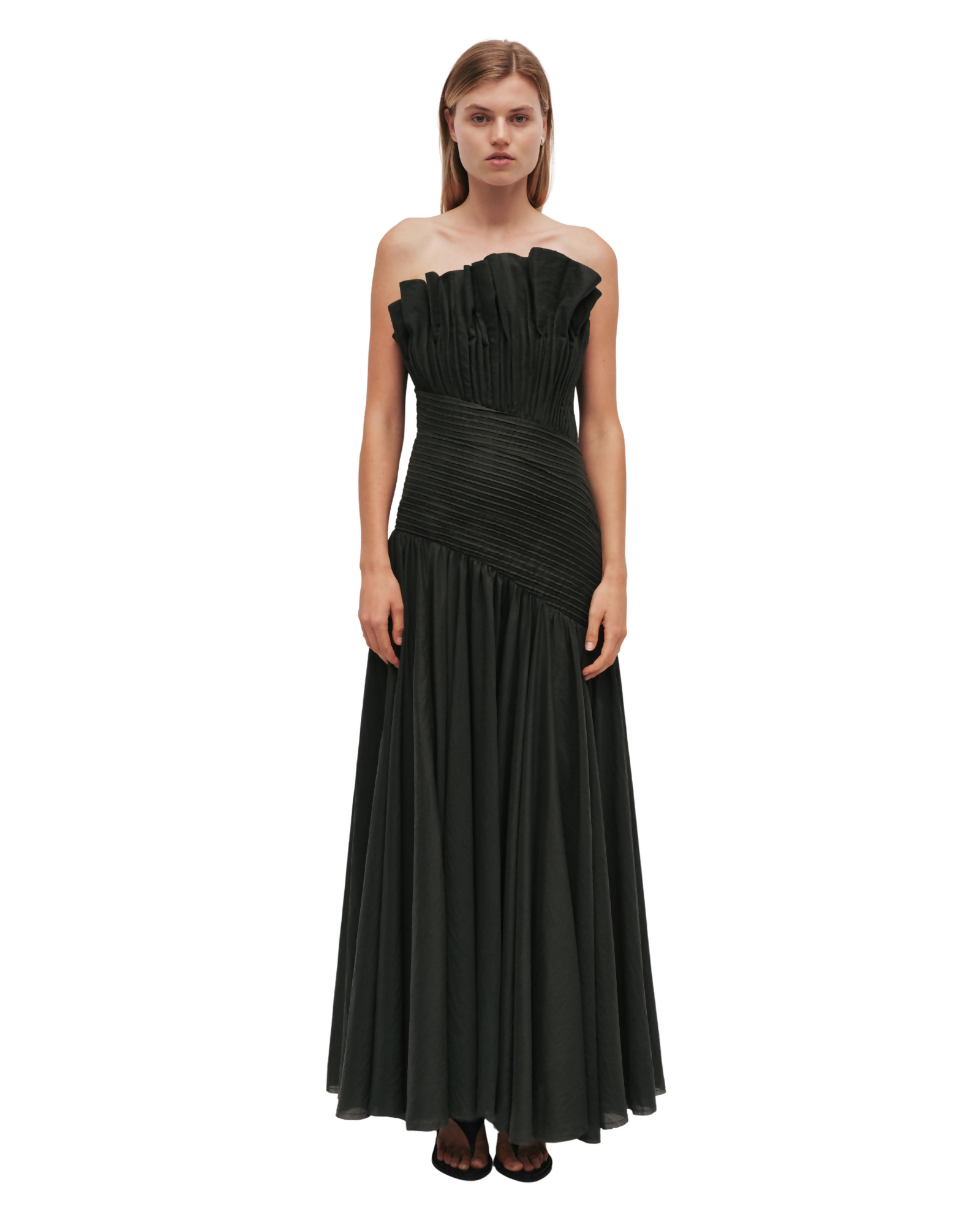 Aje Aquiline Gown Hunter Green Size 10 & 14