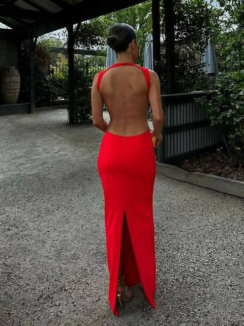 Effie Kats Valencia Red Gown