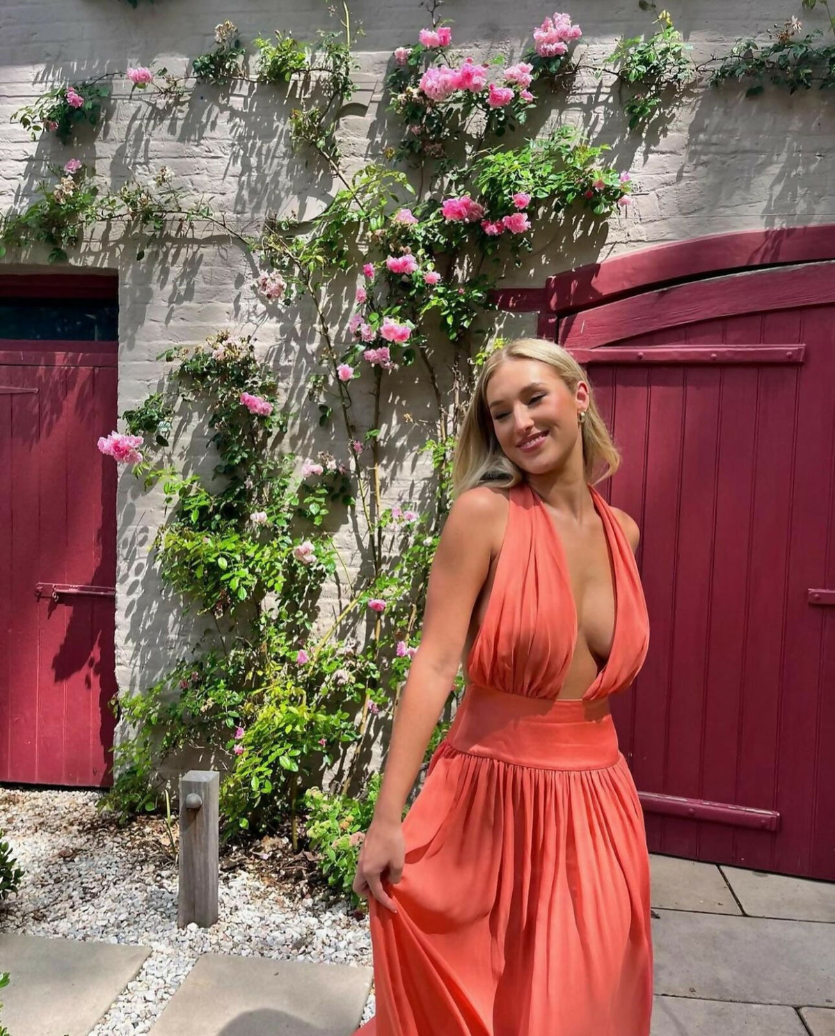 arcina ori orange dress SERENA DRESS CORAL ARCINA ORI