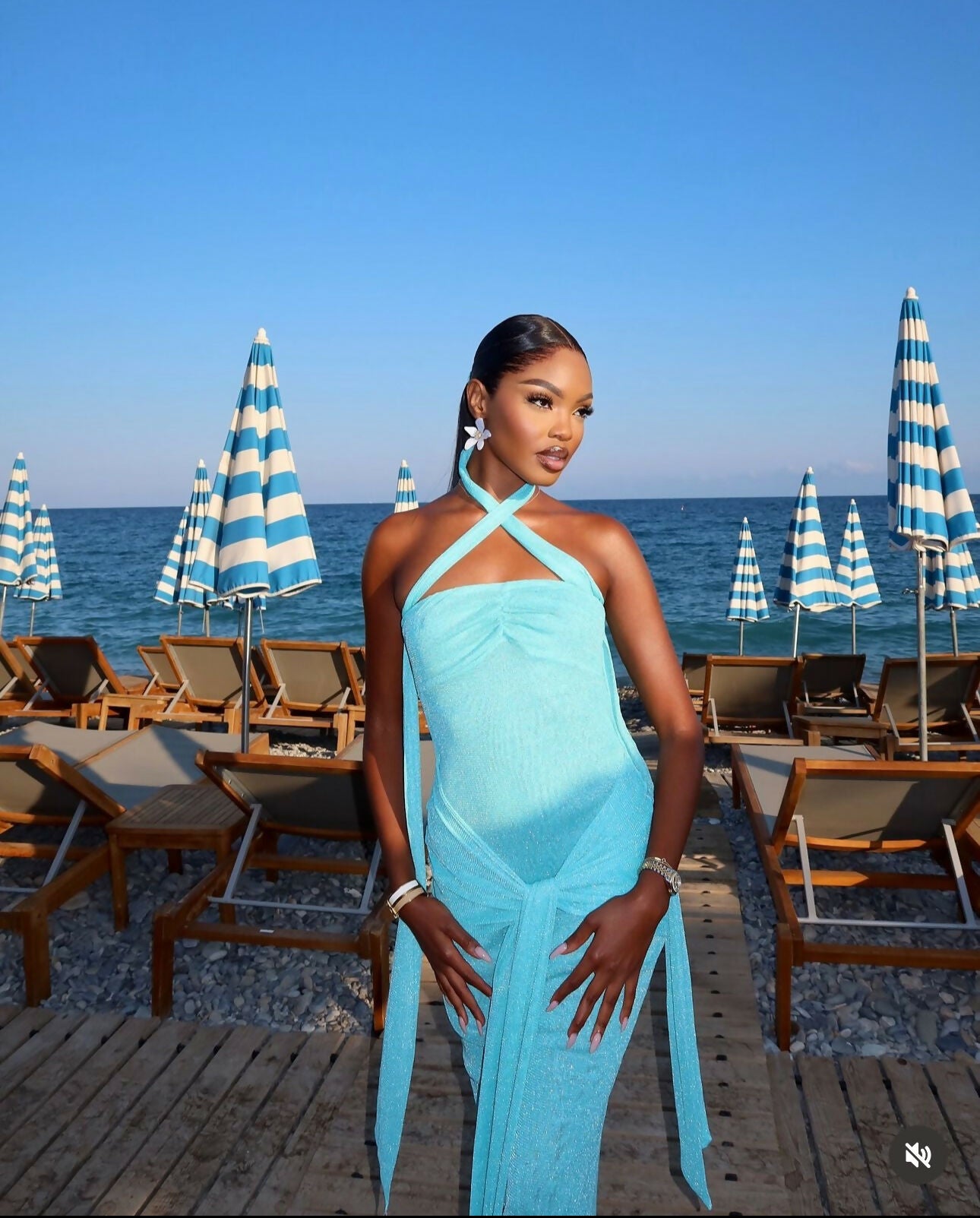 Khanums Kesca Mint Maxi Dress