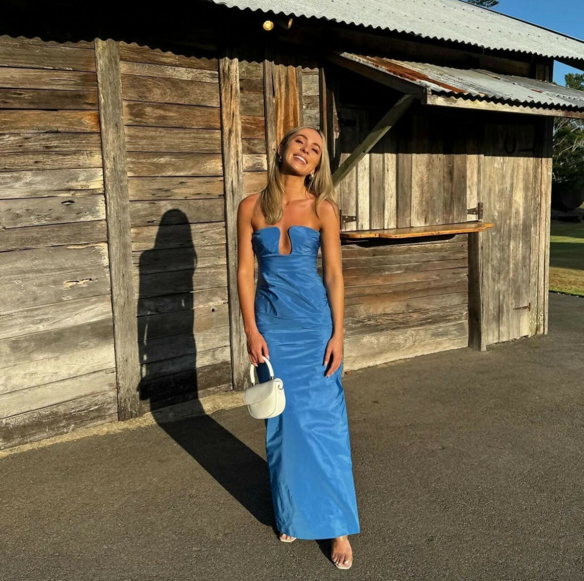 sir blue dress Sol Halter Mini Dress