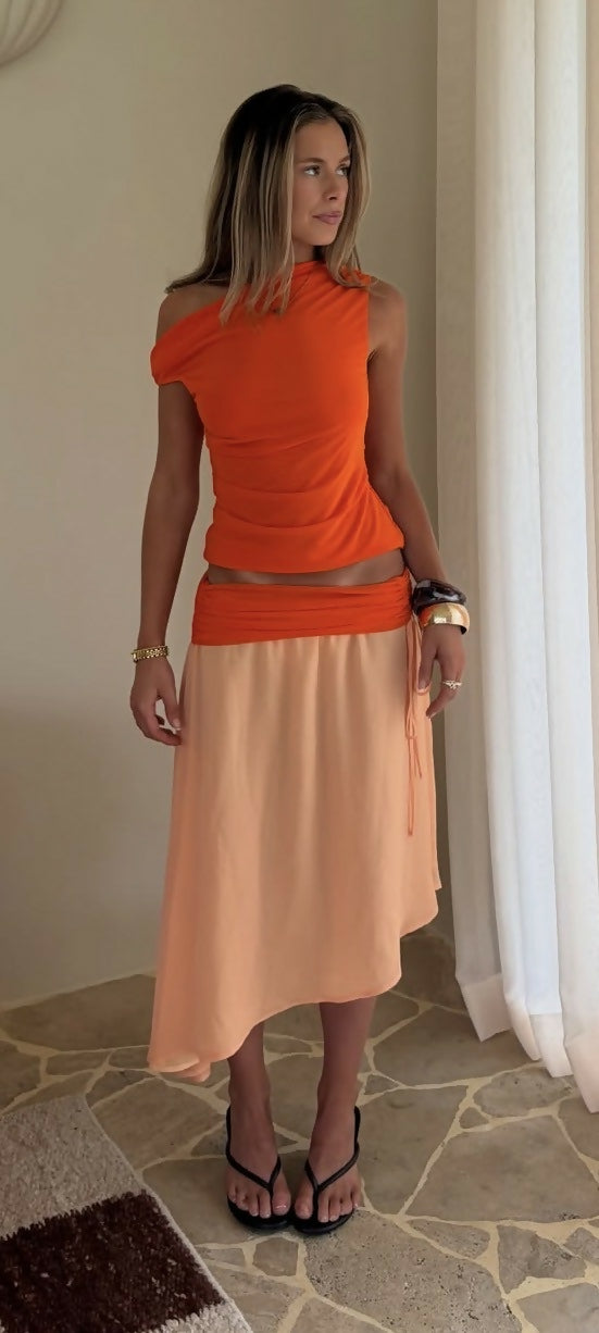 Desero Jacare Provence Set Skirt S / Top XS