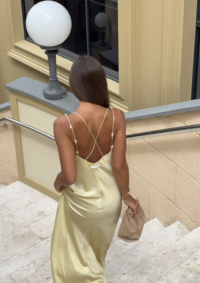 AJE Studio Agate Crossback Dress