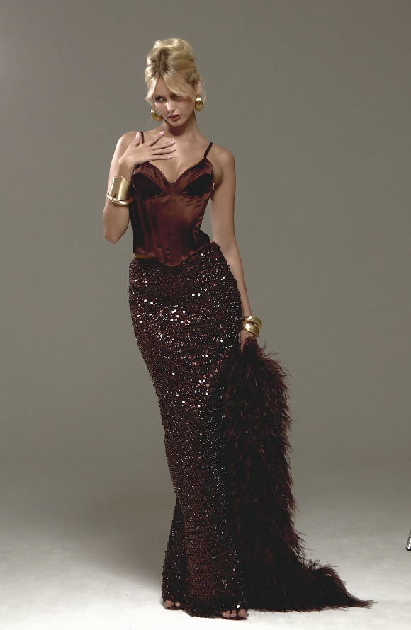 Sydney Lane Cheyne Corset Set Brown