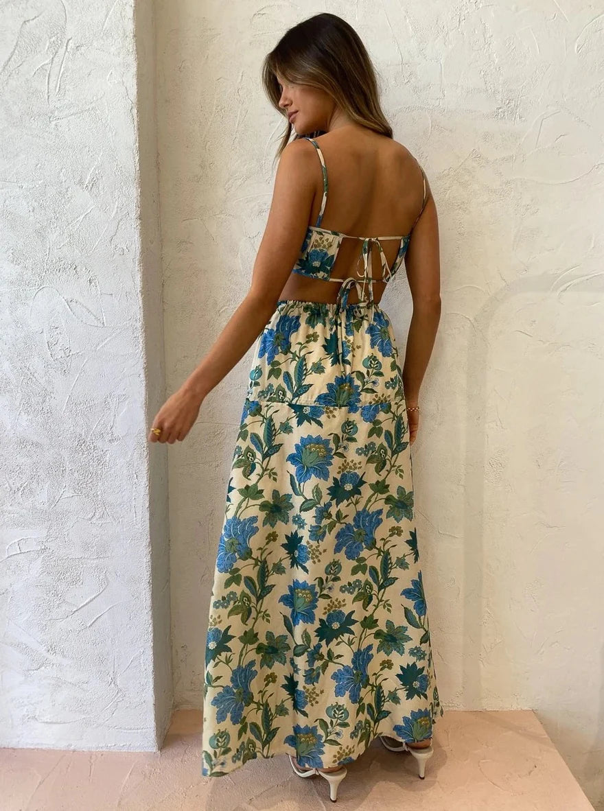 SIR the Label Celia Set in Marguerite Print