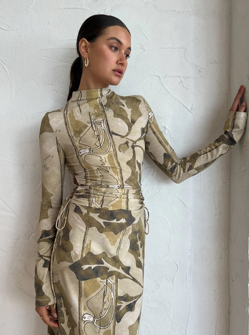Camilla and Marc Khya Printed Midi Dress in Khya