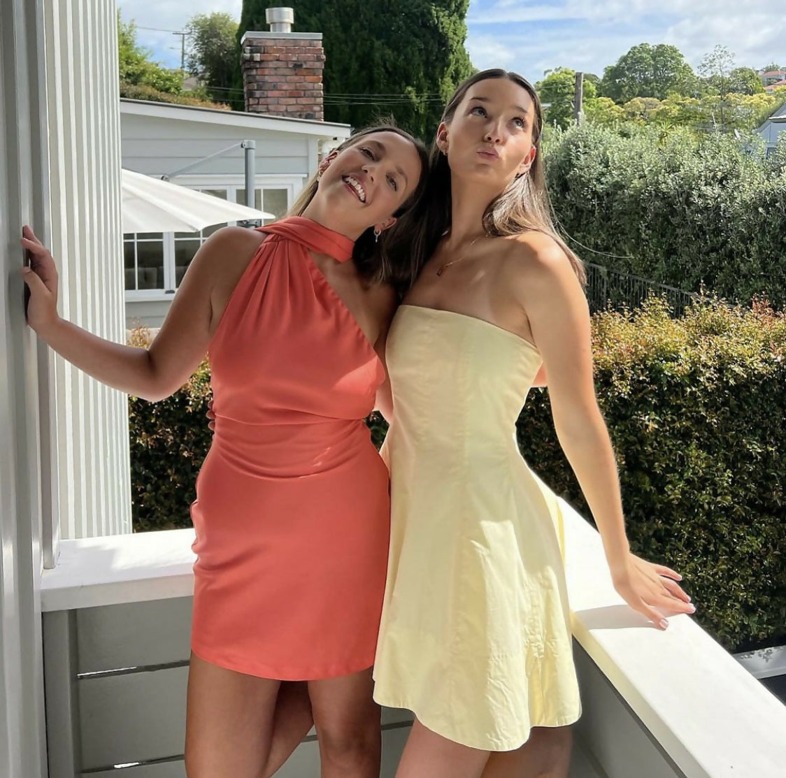misha orange dress MISHA - Greta Midi Dress