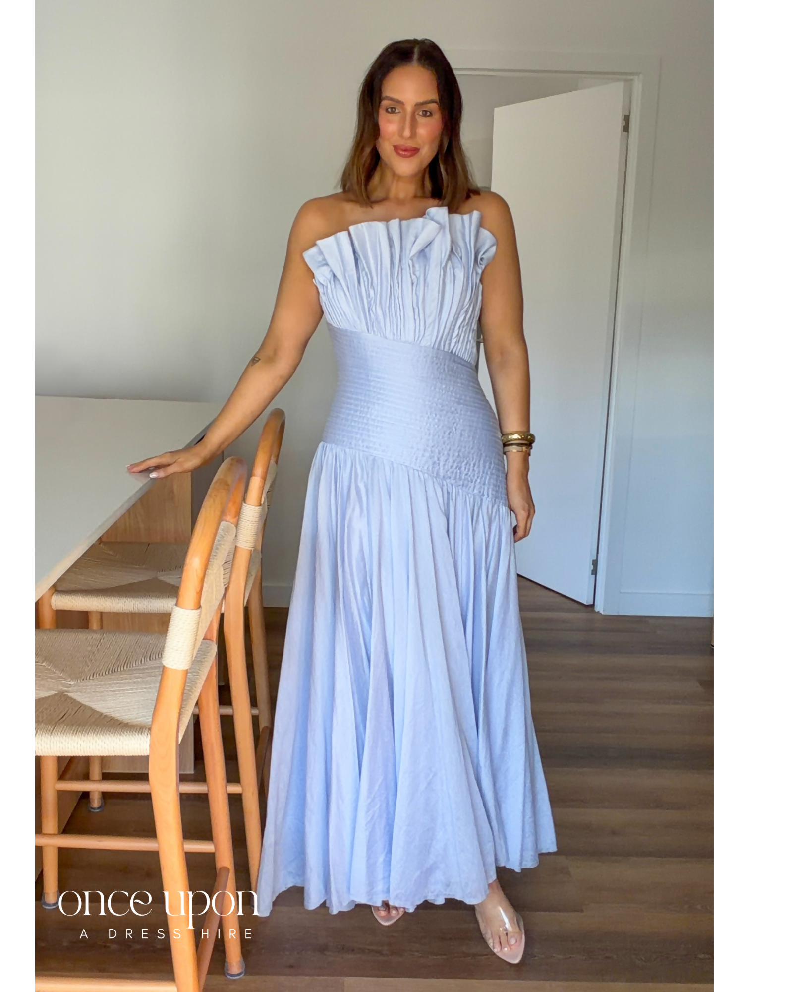 Aje Aquiline Gown Blue Size 12 & 14