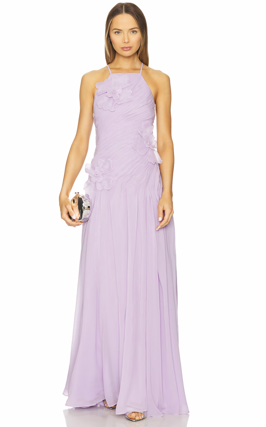 Leo Lin Amya Petal Gown Lilac Size AU 14