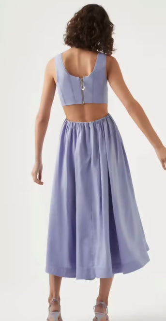 Aje Virginie Cut Out Midi Dress