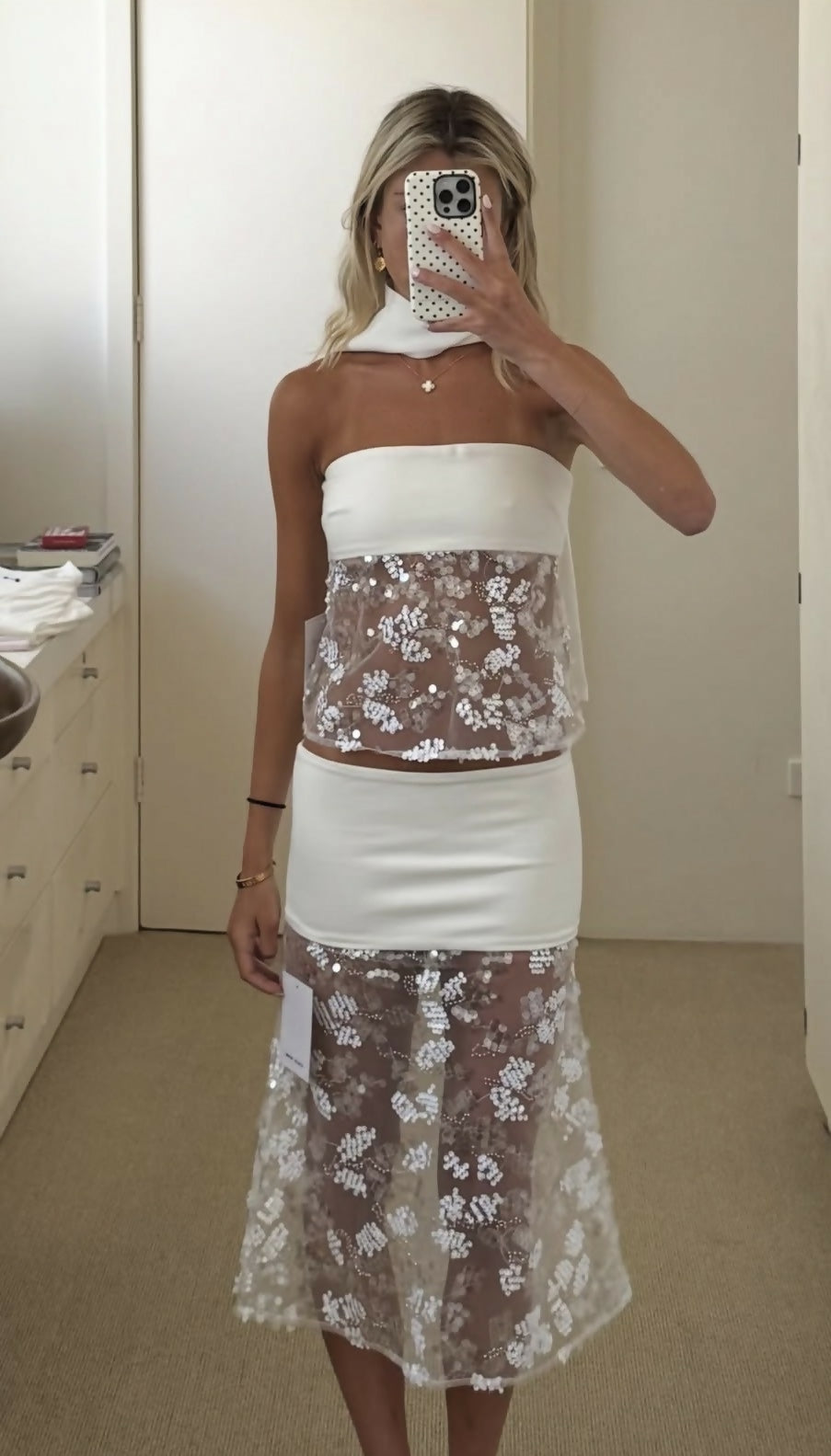 Desero Jacare Marbella Blanche Set Size Small