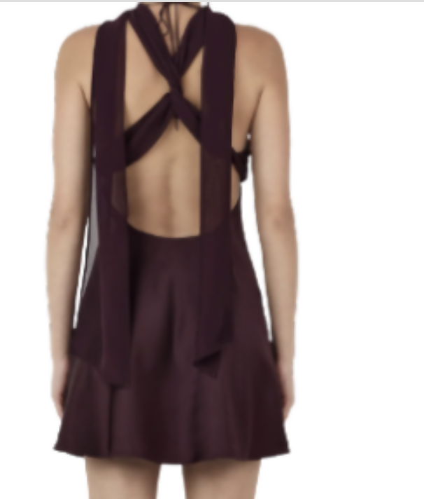 alanah mini dress ALANAH MINI DRESS - PLUM Size XS