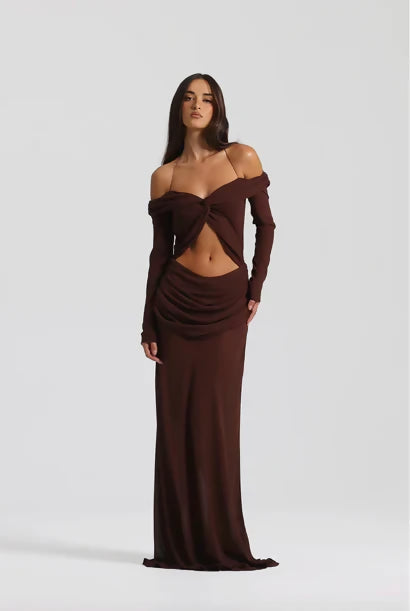 Natalie Rolt Emily Gown Espresso Size 1