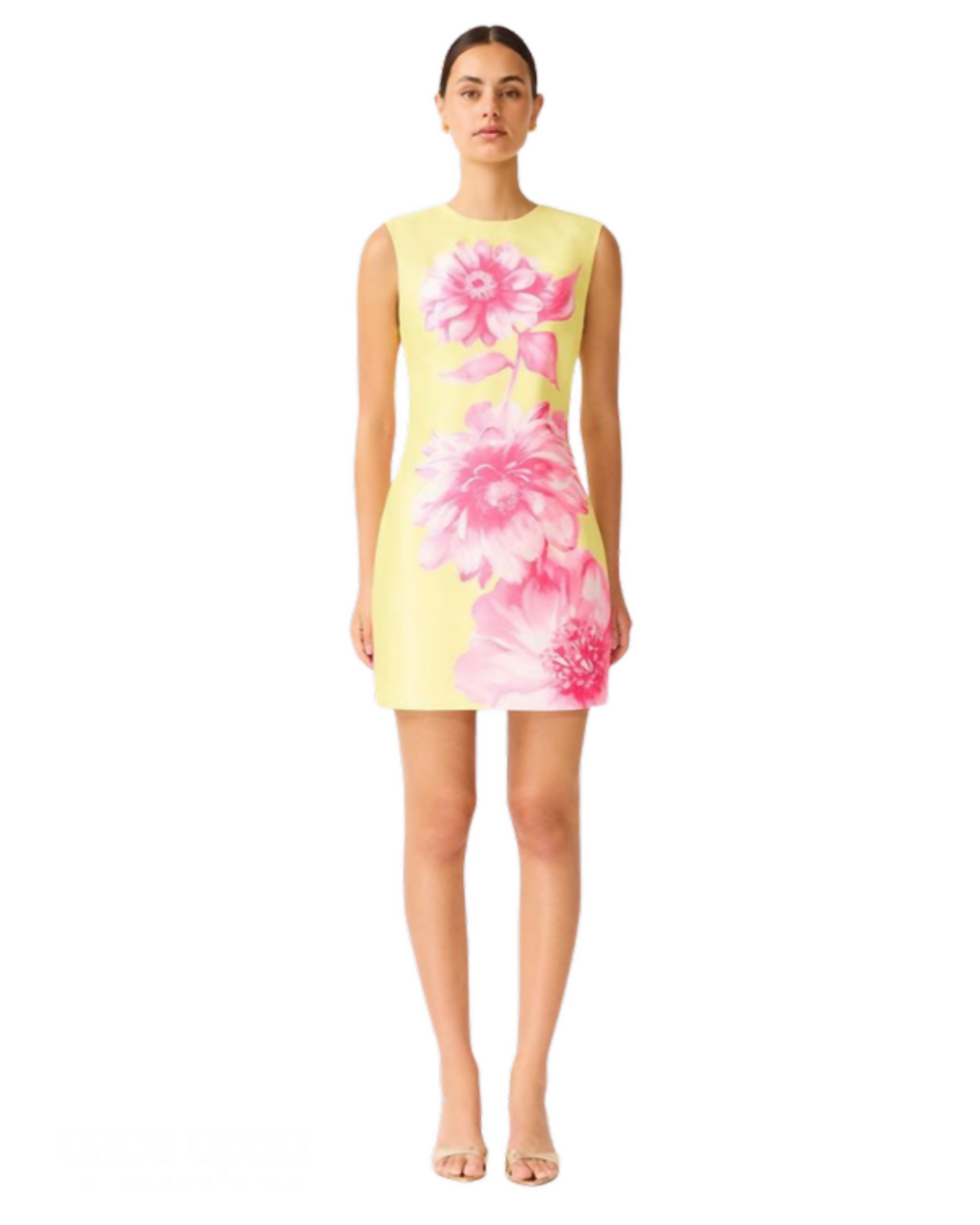 Elliatt Sybella Shift Mini Dress Pink Yellow Floral