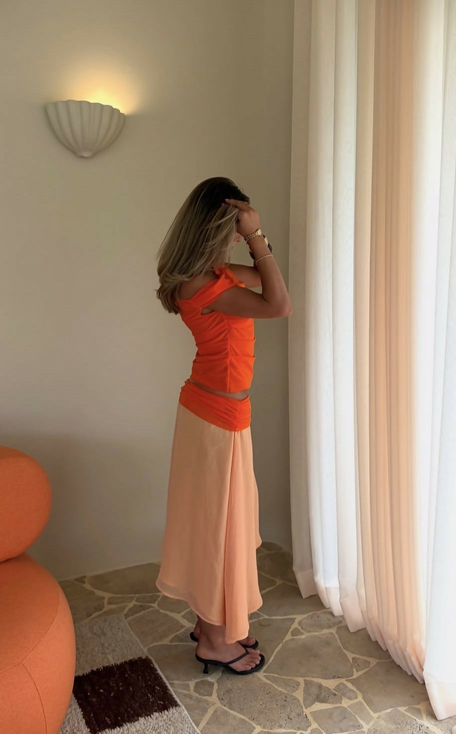 Desero Jacare Provence Set Skirt S / Top XS