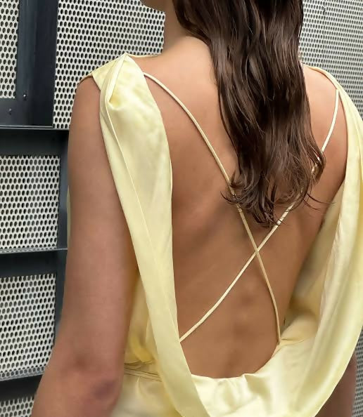 Hansen and Gretal Clara Bias Maxi Dress Size S