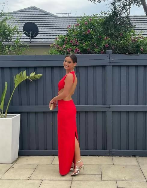 Effie Kats Valencia Red Gown