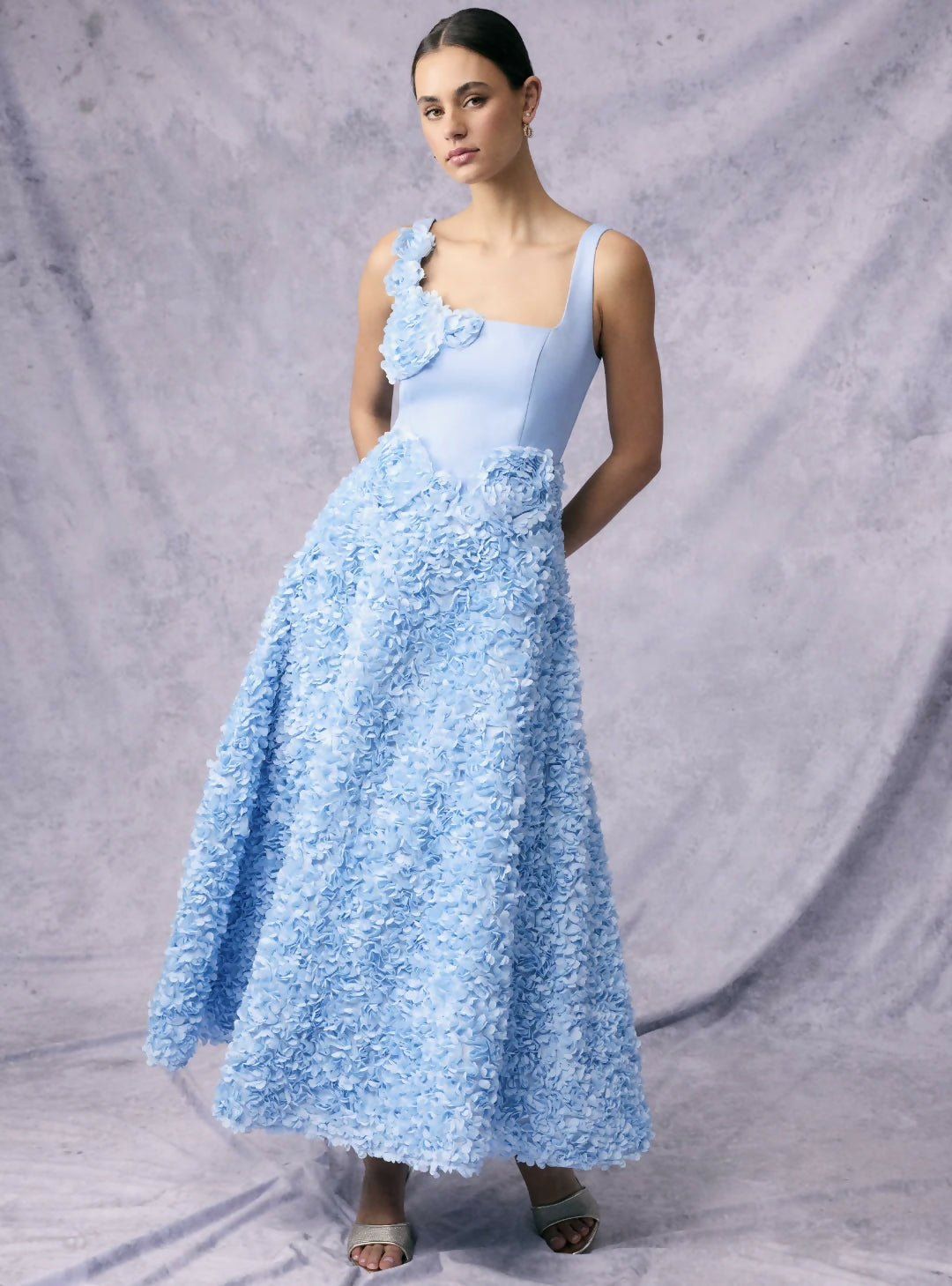 Elliatt Kaia Bow Maxi Dress Blue Size S / AU 8