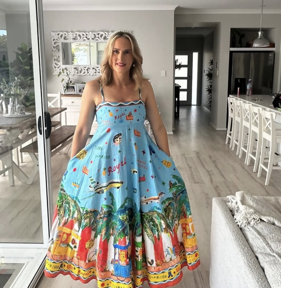 Alemais All Aboard Sundress Maxi