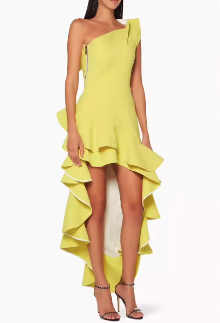 Maticevski Flamenco Ruffle Dress