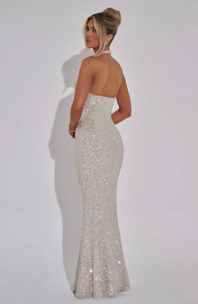 Odette Maxi Dress in Champagne Size XS