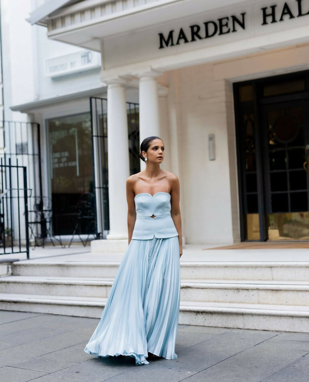 Acler Avonlea Midi Dress Celeste Blue | The Designer Hire Acler Avonlea Midi Dress Celeste Blue | The Designer Hire