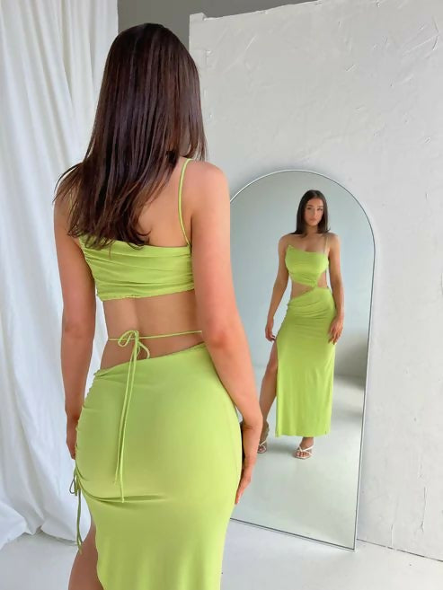Bec & Bridge Dilkon Dress Lime