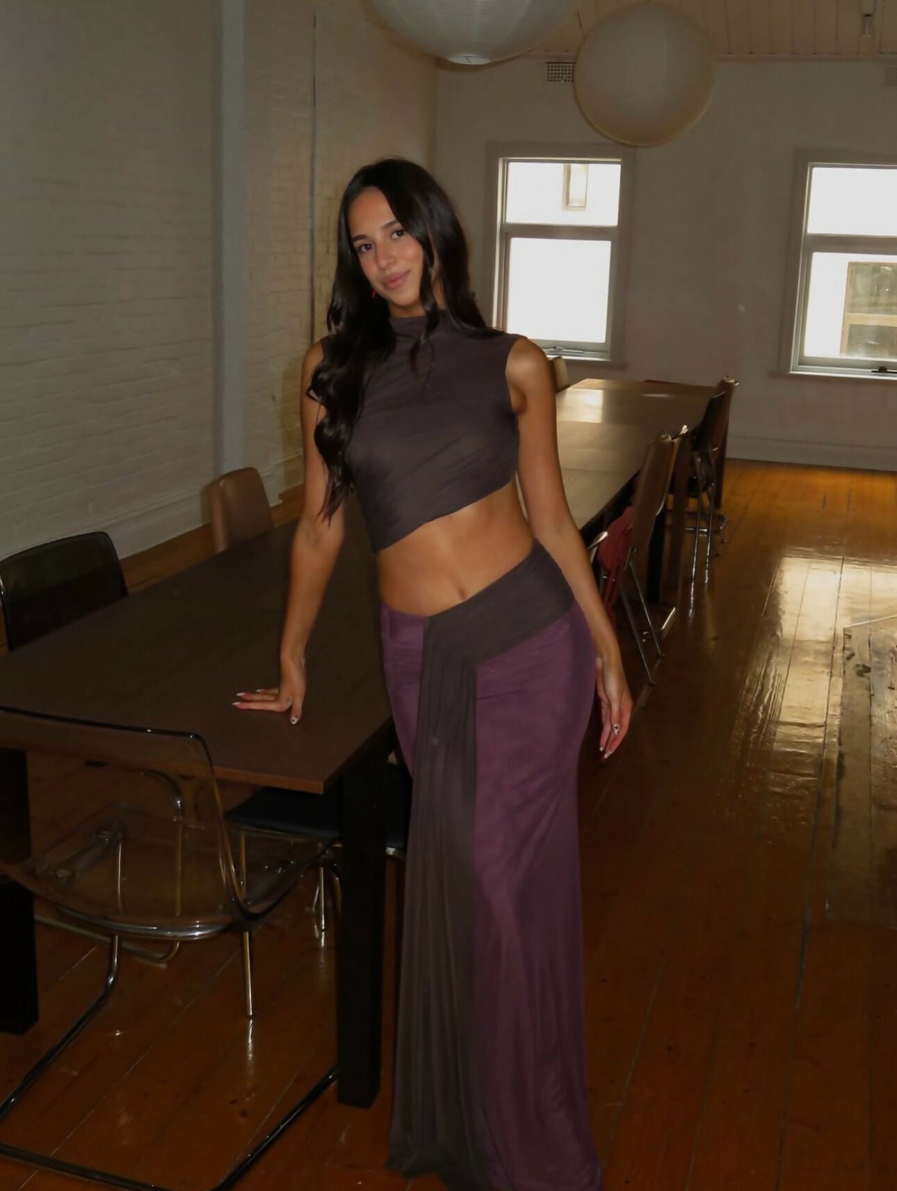 Bec and Bridge Conni Maxi Dress in Chocolate Size 6