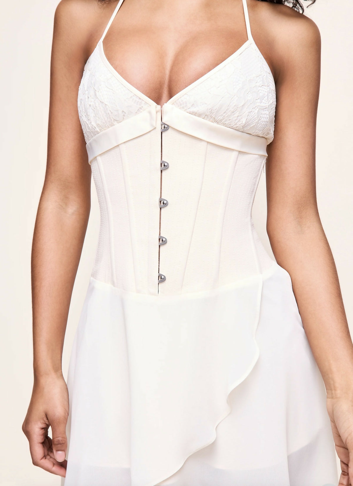 Marini Mini Dress in Ivory Size XS