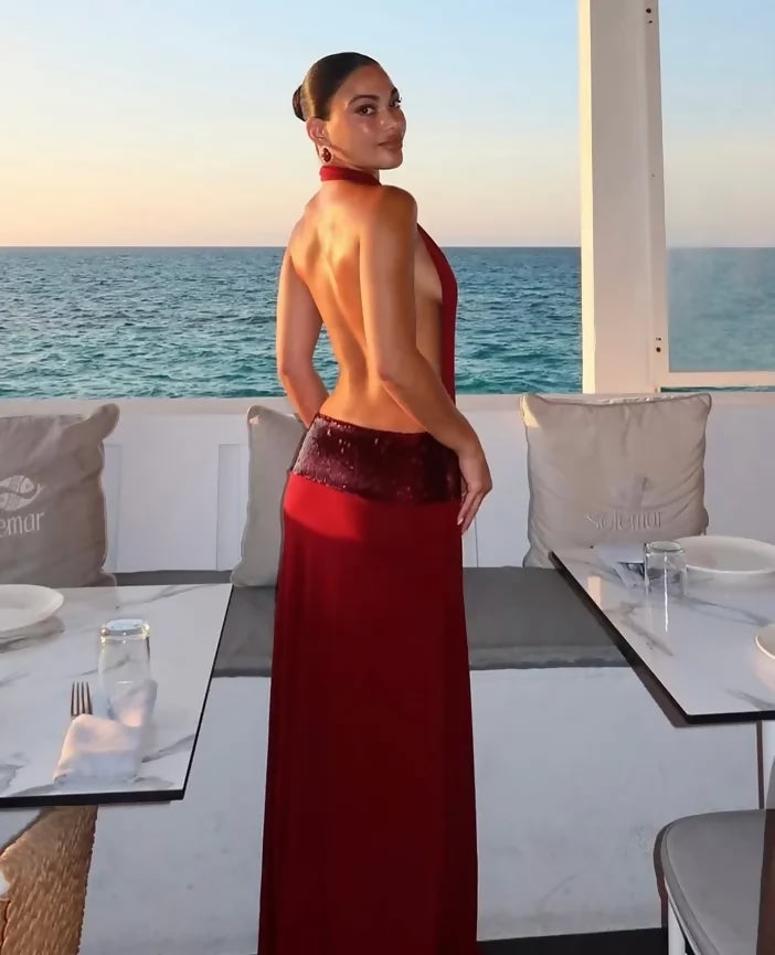 Ance Gria Adele Wine Gown Size XS