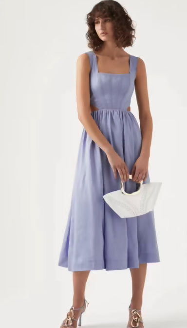 Aje Virginie Cut Out Midi Dress