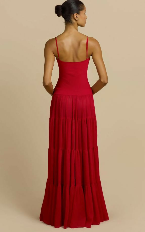 Arcina Ori Delphina Dress in Red Size 8/S & Size 10/M