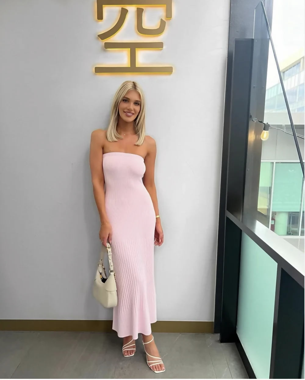 Kookai Sarah Strapless in Pink