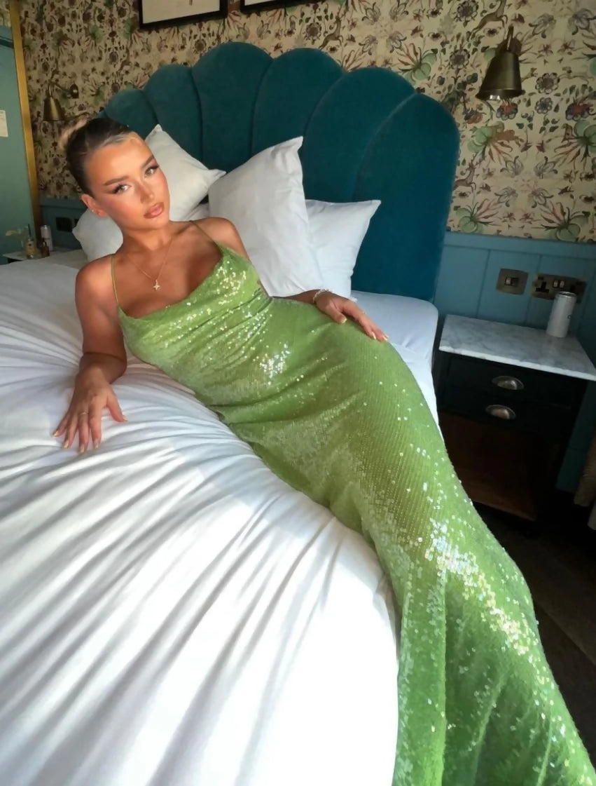 Rat and Boa Gaia Sequin Gown