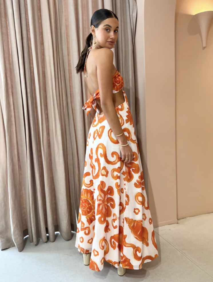 Kate Ford Elis Twist Gown in Multi size 3 (AU12-14)