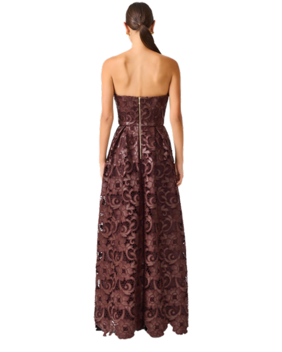Elliatt Novelle Sweetheart Maxi Dress Chocolate Brown