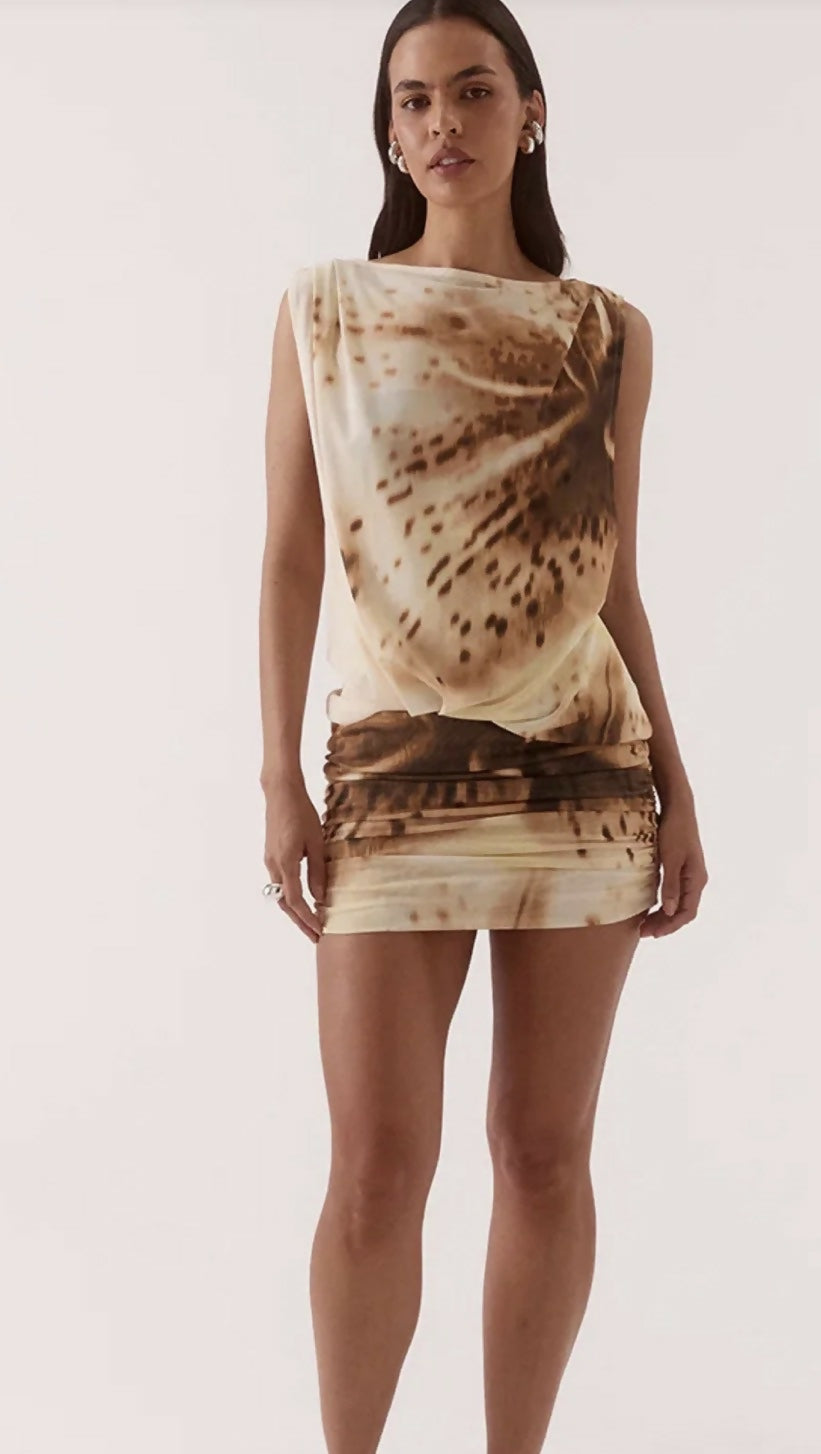 Odette drape mini dress Size 8
