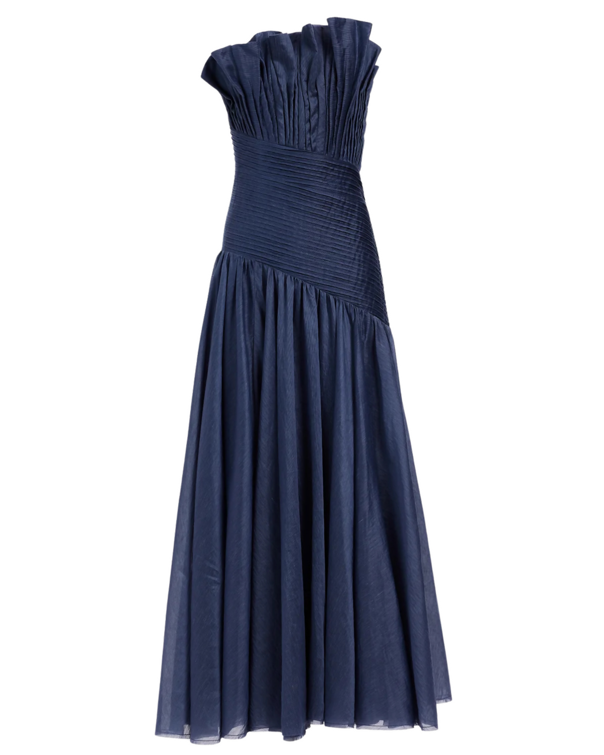 Aje Aquiline Gown Slate Blue