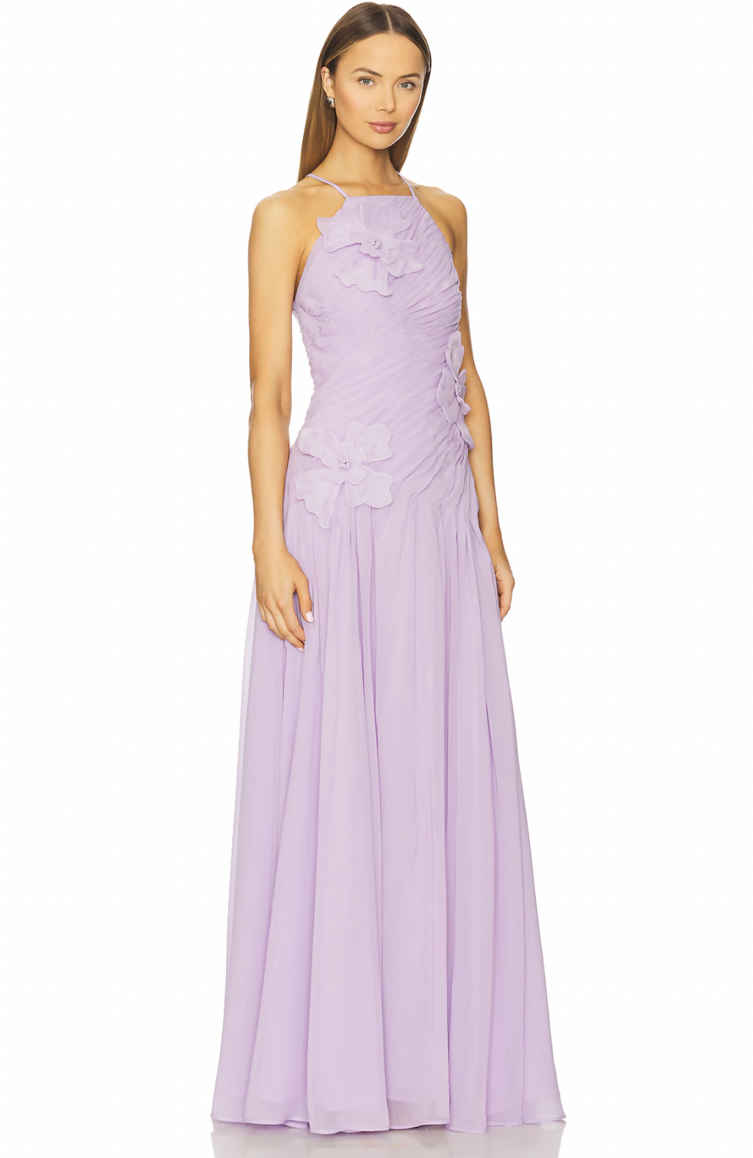 Leo Lin Amya Petal Gown Lilac Size AU 14