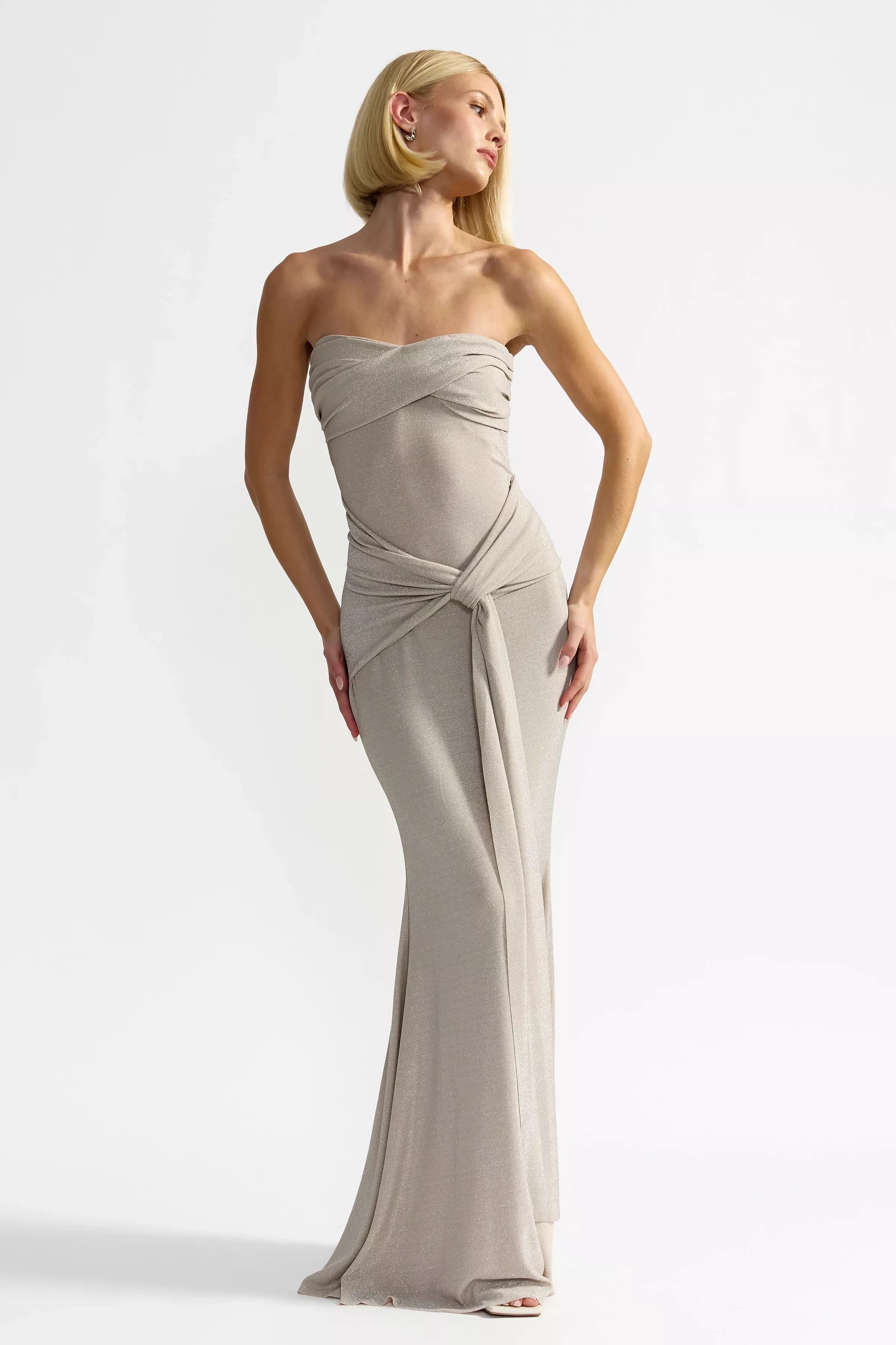 Studio Lexi Tiffany Dress Champagne Size XS